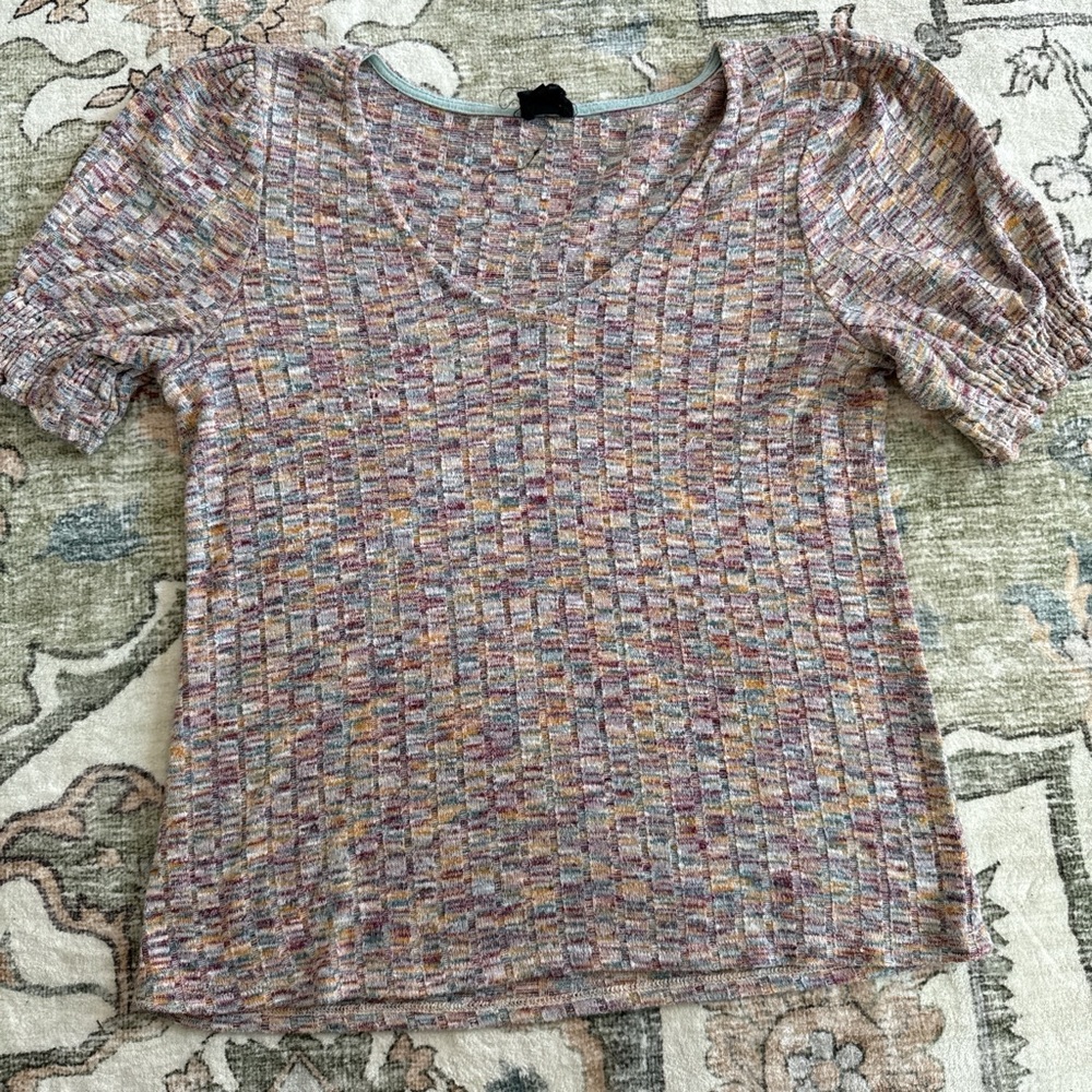 Multicolor Knit Women's Top